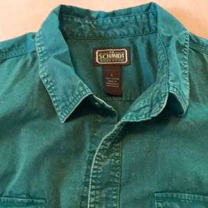Men’s work shirt, short sleeve, size Large.  EUC